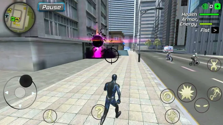 Black Hole Hero Vice Vegas Rope Mafia android App screenshot 8